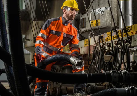 EPI delta haute visibilité en location entretien orange